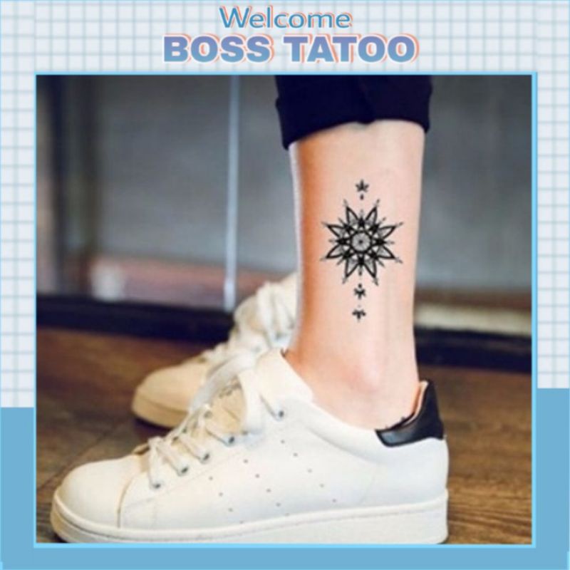 Hình xăm họa tiết đối xứng size nhỏ. Xăm dán tatoo mini tạm thời, size &lt;10x6cm