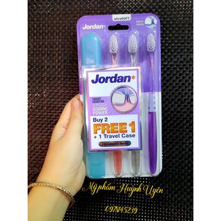 Bộ 3 bàn chải siêu mềm Jordan Target Sensitive