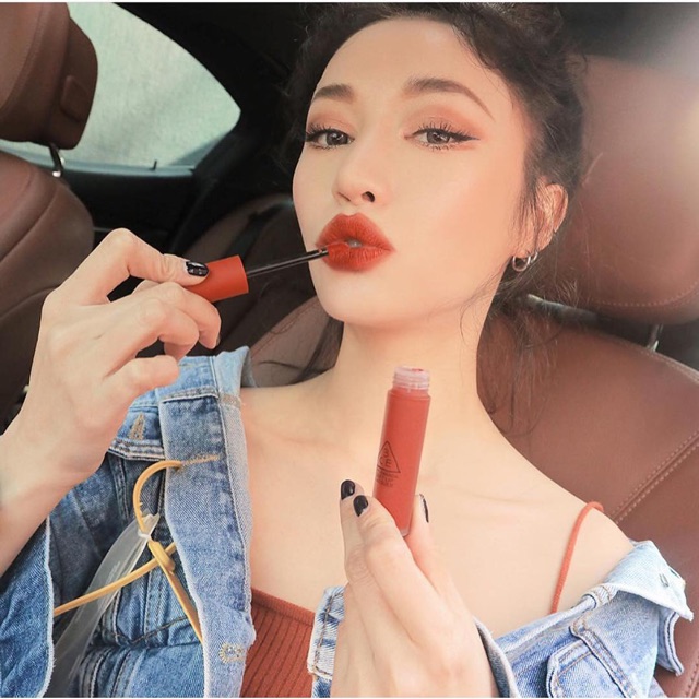 Son Kem Lì 3CE Soft Lip Lacquer Null Set – Đỏ Gạch