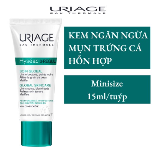 URIAGE KEM NGĂN NGỪA MỤN TRỨNG CÁ CHO DA HỖN HỢP HYSEAC 3-REGUL 40ML