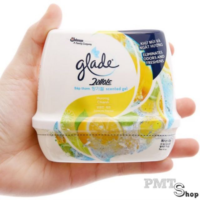 Sáp Thơm GLADE 180g Lavender, Chanh, Lài, Tuyệt tác hương hoa, Sớm mai, Biển, Tươi mát