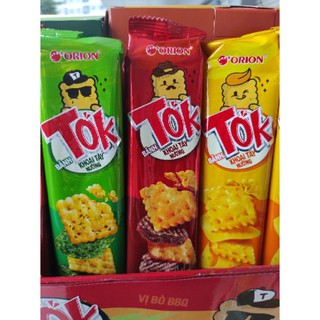 Combo 10 gói bánh tok đủ vị phô mai/ tảo biển/ bò BBQ (10 gói x 38.5g)