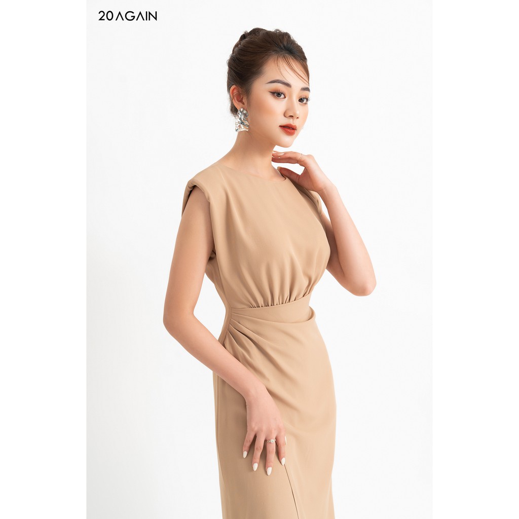 [Mã WABRWA15 giảm 15% đơn 300K] Đầm xòe vạt chồng thân dưới 20AGAIN DEA1231 | BigBuy360 - bigbuy360.vn