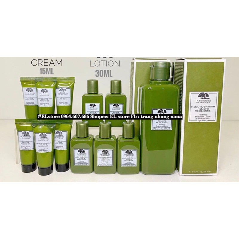 Nước hoa hồng toner dưỡng nấm linh chi Origins Mega Mushroom Skin Relief