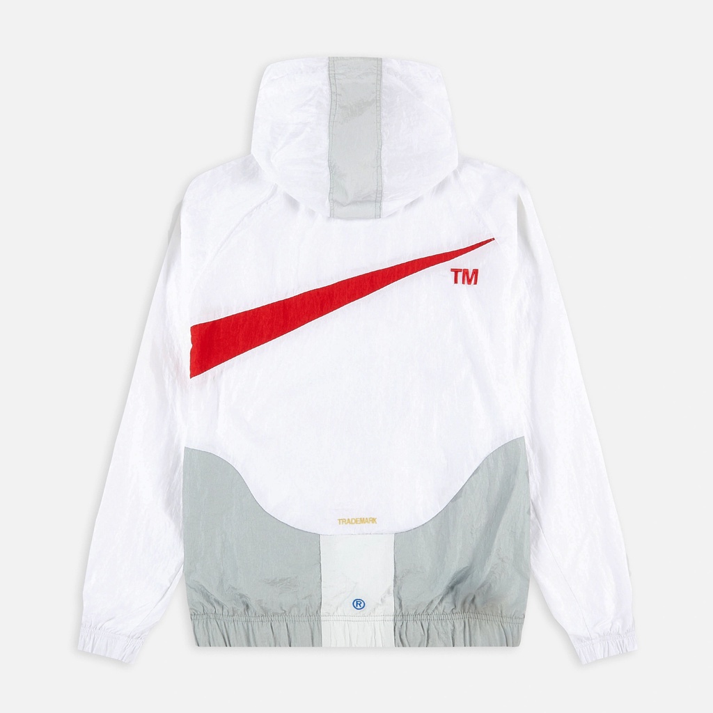 ÁO KHOÁC NIKE SWOOSH WOVEN HOODED LINED JACKET - WHITE