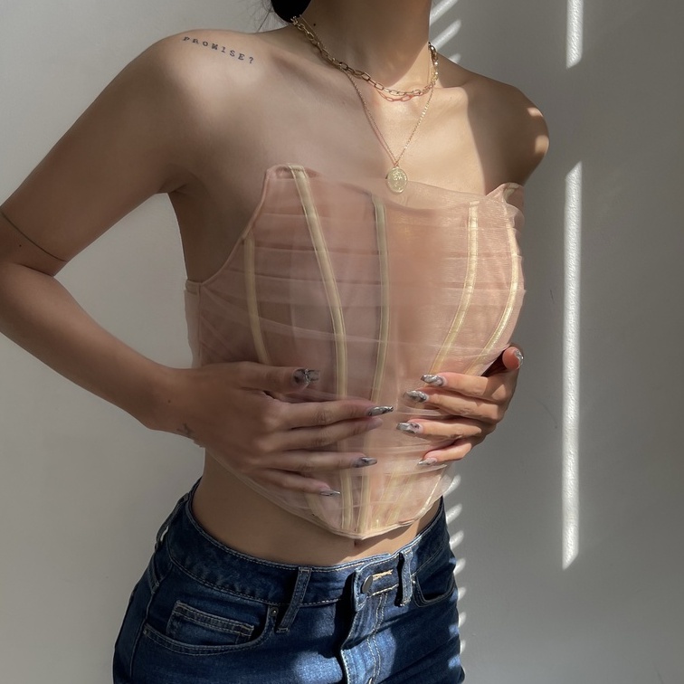 La Corset - Áo Bra Ren Lưới Quây Ngang Thiết Kế La Perbra Premium