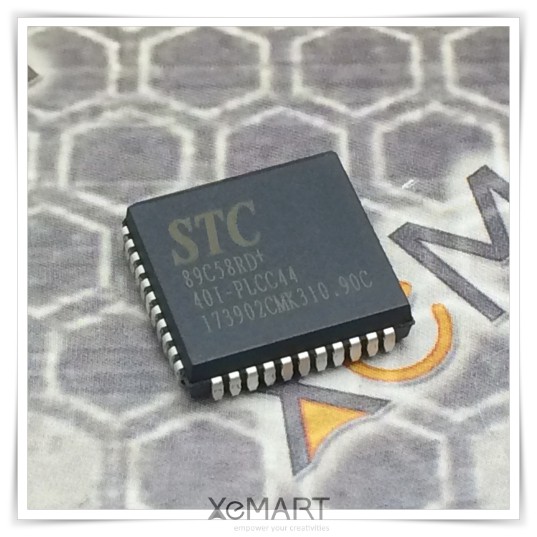 Máy Điều Khiển Micro Ic Stc89c58rd 40i Plc44 Stc 32k Flash 1280 Sram 29k Eeprom Smd Ori