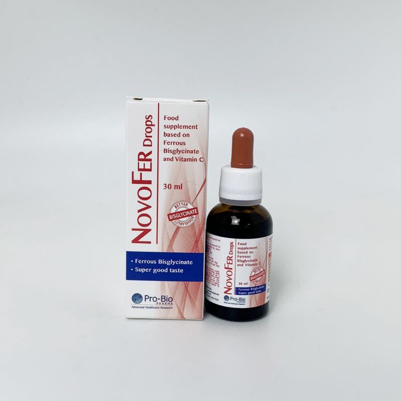 NovoFer Drops sắt hữu cơ cho trẻ từ 0 tháng tuổi, vị thơm ngon, dễ uống