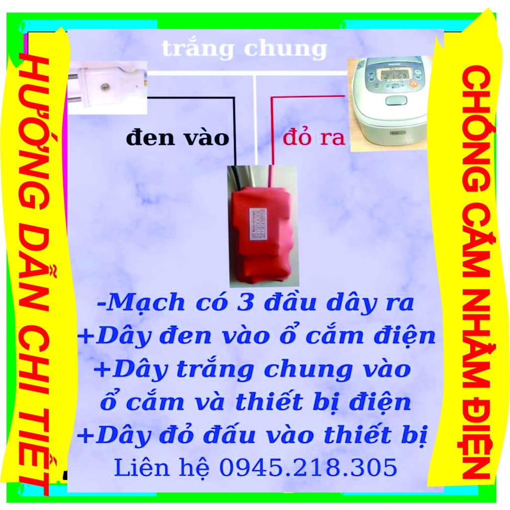 Chống cắm nhầm điện 30a có còi báo