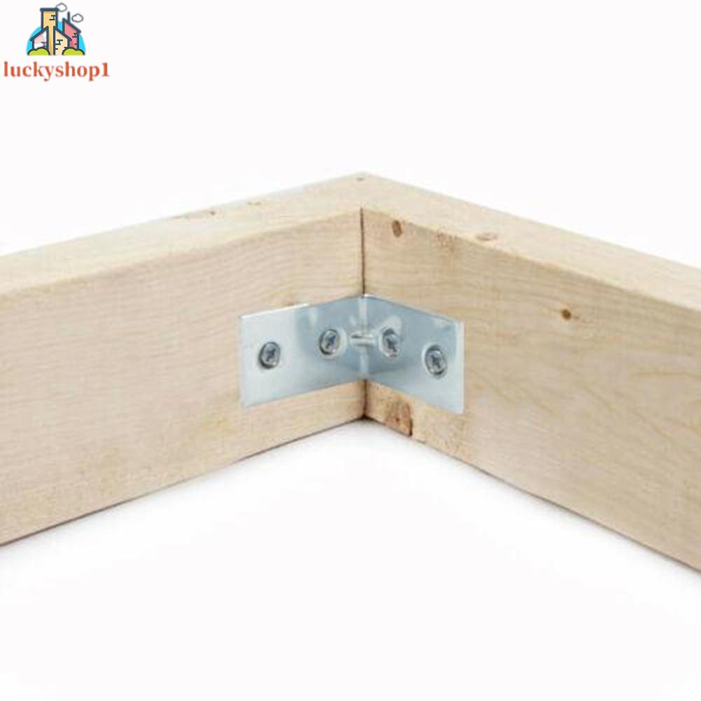 Set 12 Khung Sắt Hình Chữ L Góc 90 Độ Gắn Tường Cố Định Tiện Dụng