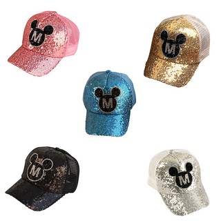 Nón lưỡi trai lấp lánh hình Mickey cho bé