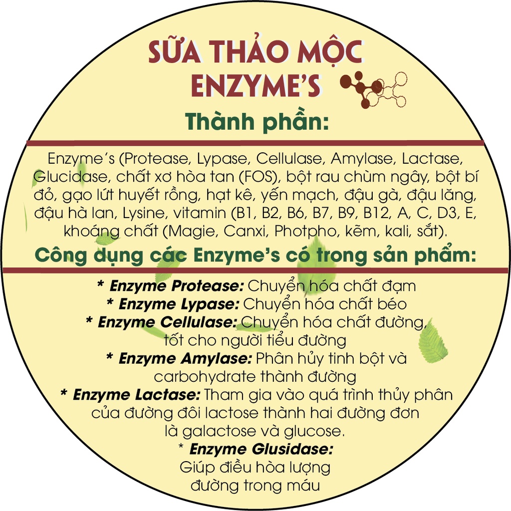 Sữa thảo mộc Enzyme's