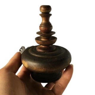 Nậm lồng chim chào mào chất liệu gỗ muồng cao cấp kiểu dáng tròn đẹp mắt, nậm muồng lồng chào mào, phụ kiện lồng chim