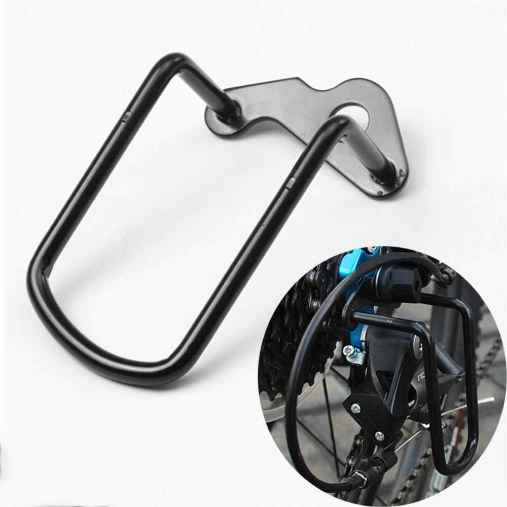 1 Phụ kiện bảo vệ bộ đề sau xe đạp leo núi bằng thép màu đen