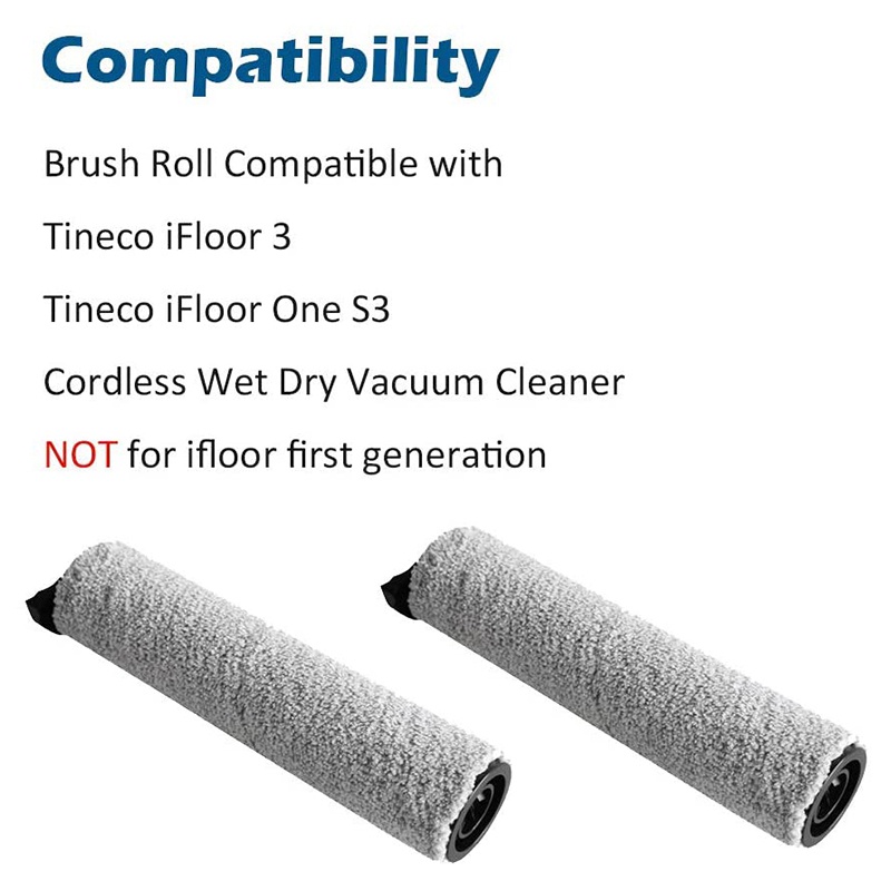 Set 2 con lăn thay thế cho máy hút bụi Tineco IFloor 3/ Floor one S3