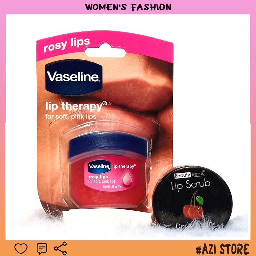 Son dưỡng môi hồng Vaseline,sáp dưỡng môi  Lip Therapy Rosy 7g
