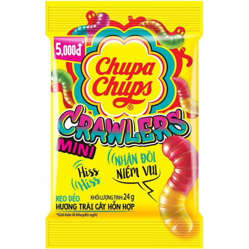 Kẹo Dẻo Chupa Chups Hương Cola, Gấu, Cầu Vồng, Crawlers, Biển Xanh