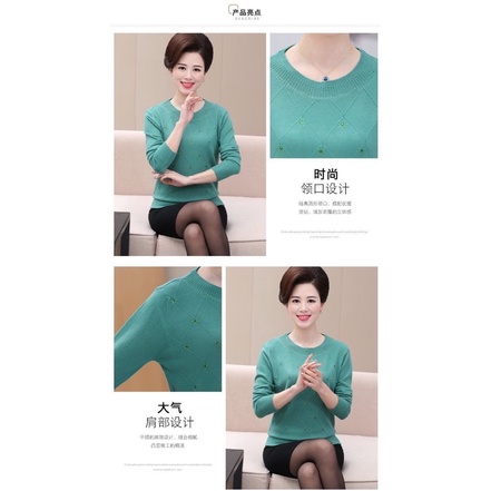 Áo len trung niên nữ,áo khoác len cardigan cho bà cho mẹ