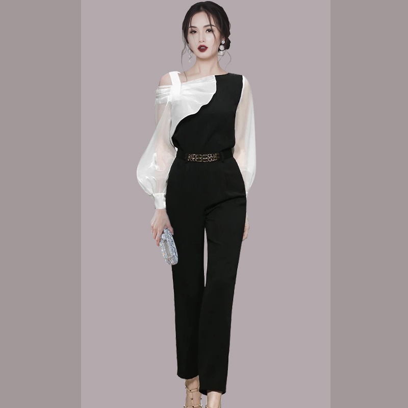 Set đồ công sở thời trang thu đông phong cách phương Tây cho nữ