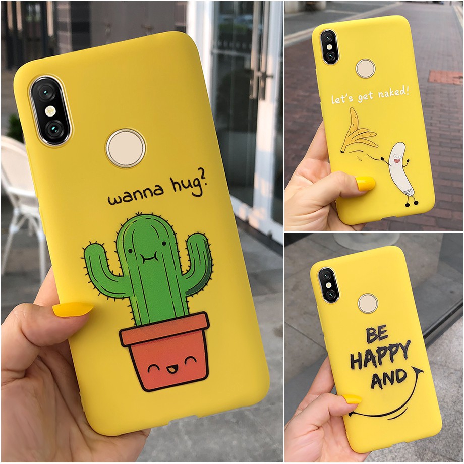 Ốp điện thoại hình trái chuối/ xương rồng cho XIAOMI REDMI 8A 7 7A 6 6A 5 5A 4A 4X 5PLUS NOTE8 7 7PRO 8PRO 5APRIME