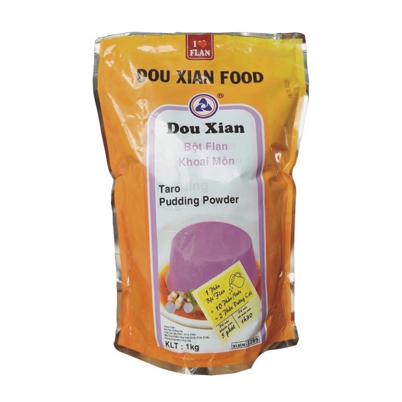 Bột Flan (Pudding) Dou Xian (Hàng Huy) 1kg đủ vị