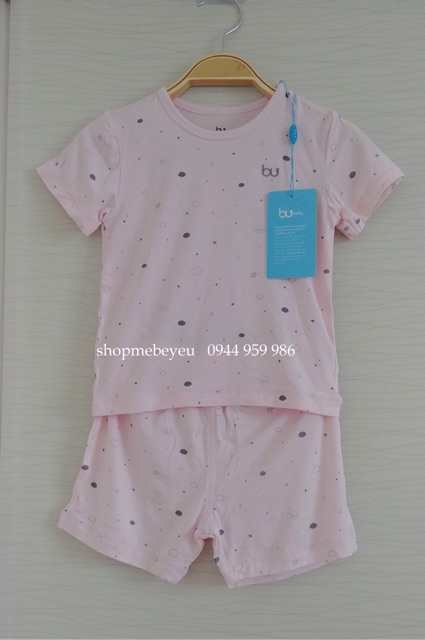 Bu bamboo Bộ cộc tay Bu chất bamboo sợi tre cài vai 2020