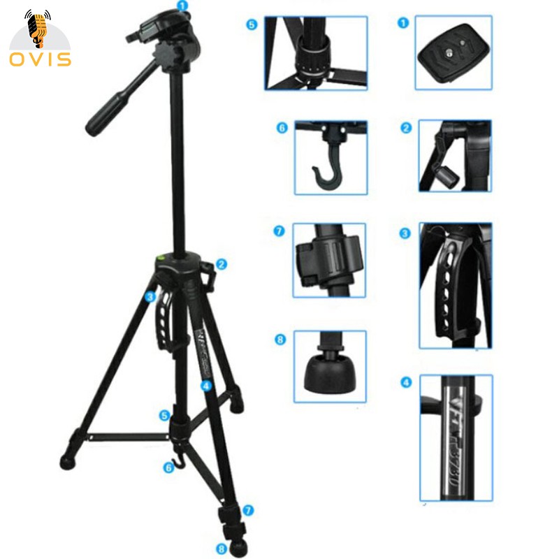 Chân Đế (Tripod) Cho Điện Thoại Và Máy Ảnh |  Weifeng WT-3130, WT-3520, WT-3730, WT-3560