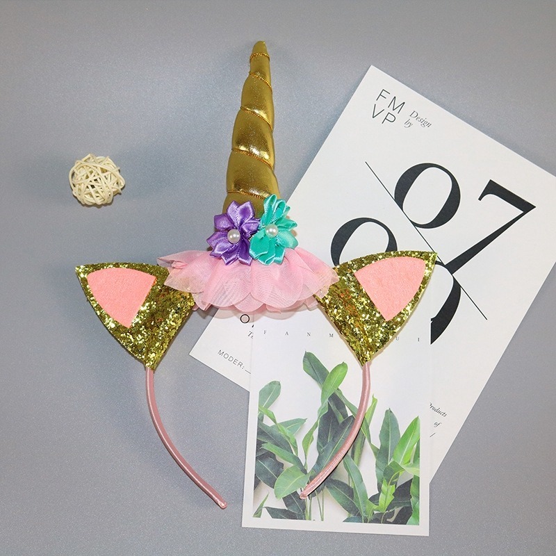 Băng Đô Cài Tóc Hình Sừng Kì Lân Dễ Thương