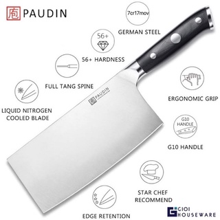 [ Chính Hãng ] PAUDIN D4 Dao Chặt Thép Đức Mạnh Mẽ Vượt Trội GiOi Houseware Free ship