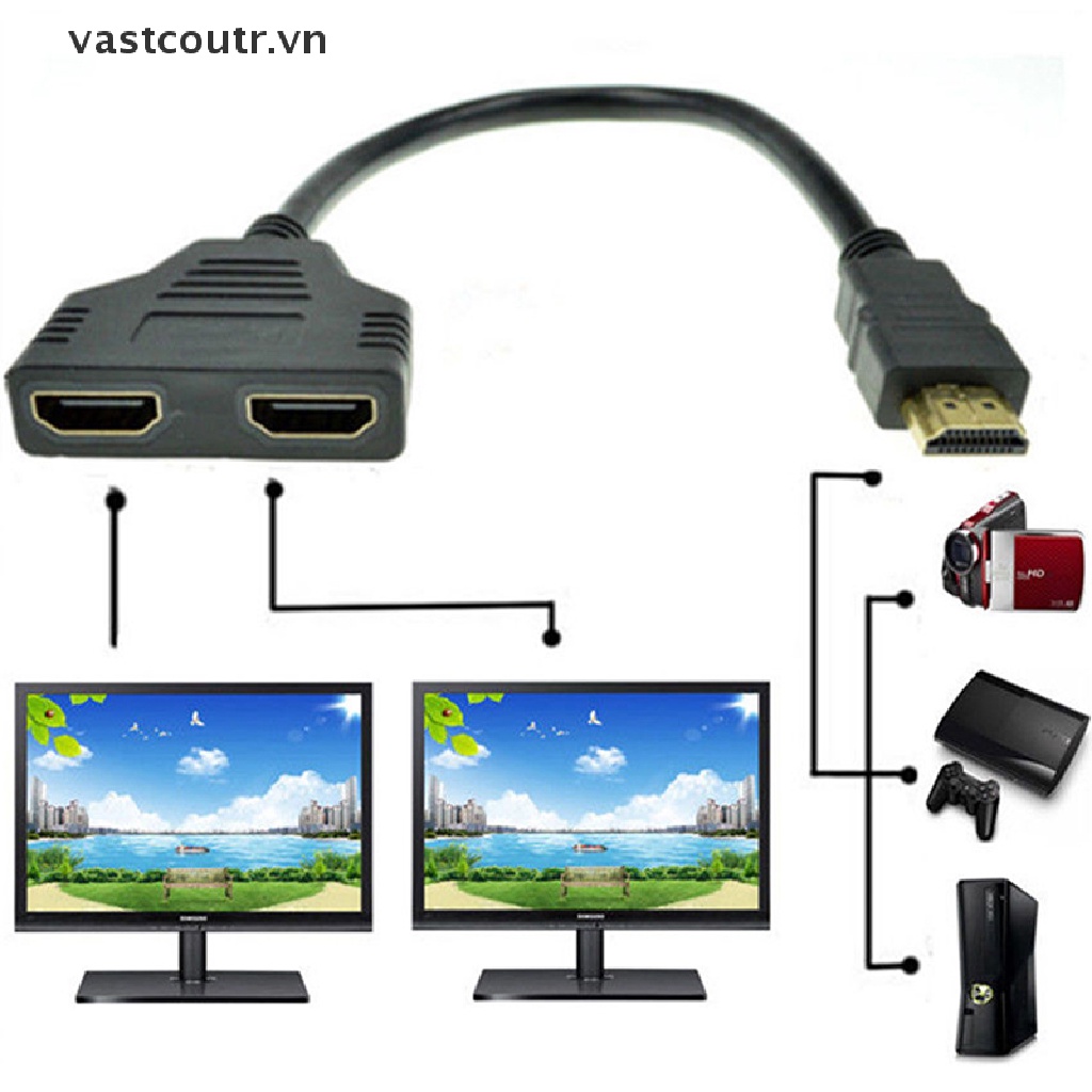 Cáp Chuyển Đổi HDMI 1080P Sang 2 Trong 1