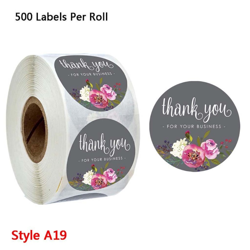 Cuộn 500 Nhãn Dán &quot;Thank You&quot; Cho Thiệp Mời Đám Cưới