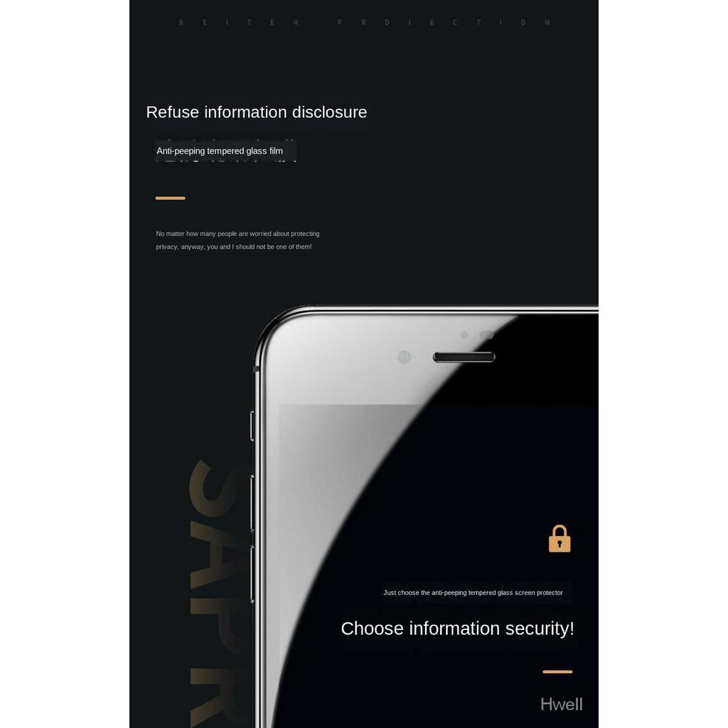 Kính Cường Lực Bảo Vệ Màn Hình Chống Nhìn Trộm Cho iphonex/iphone11/iphone13/iphone13promax