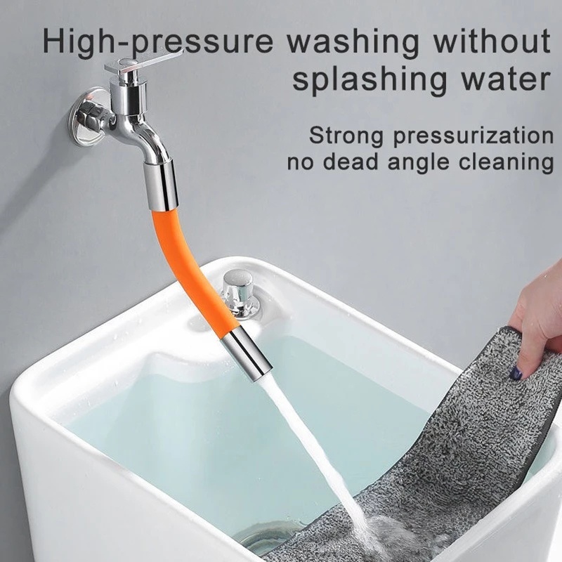 1Pcs Bathroom 360° Free Rotatable Bending Faucet Extension Extender