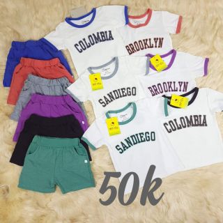 Bộ chữ coton cho bé trai và bé gái