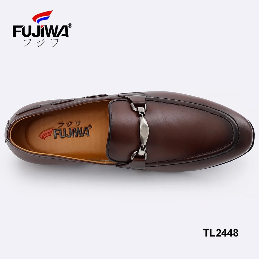 Giày Tây Da Bò Nam FUJIWA - TL2448. Đế Cao 4cm. Da Bò Thật Cao Cấp Nguyên Miếng. Có Size:  38, 39, 40, 41, 42, 43