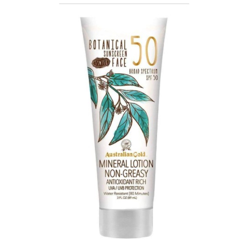 Kem chống nắng Australian Gold Botanical SPF 50 Tinted Face Sunscreen lotion (BILL MỸ)