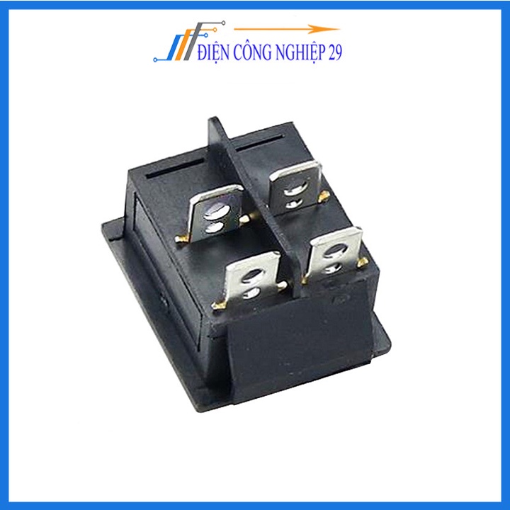 Công Tắc Bập Bênh  KCD5 - 6A250V 4P 21x24mm