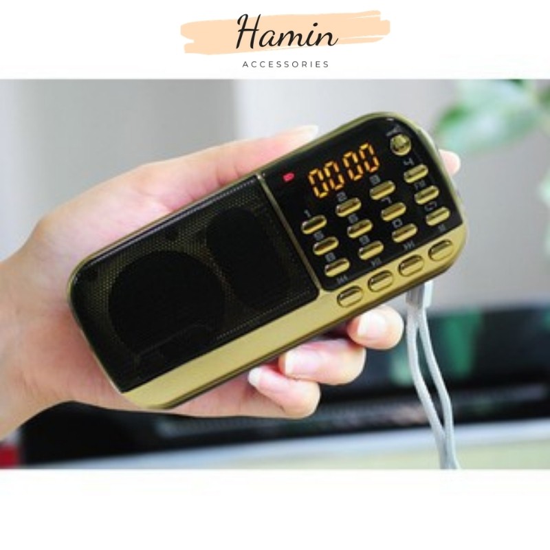 Loa đài Craven CR 836S, máy nghe nhạc, nghe pháp, tụng kinh phật, đài FM dùng thẻ nhớ, USB pin siêu trâu