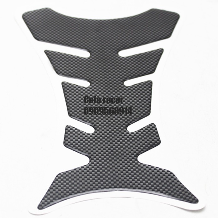 Decal 3d ốp mô tô vân giả carbon