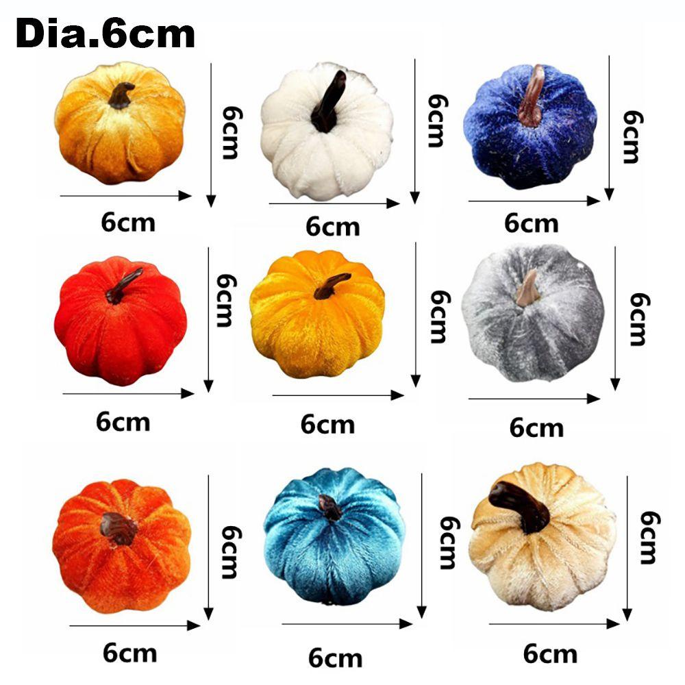 YOLA Set 9 Bí Ngô Giả Nhiều Màu Trang Trí Lễ Tạ Ơn