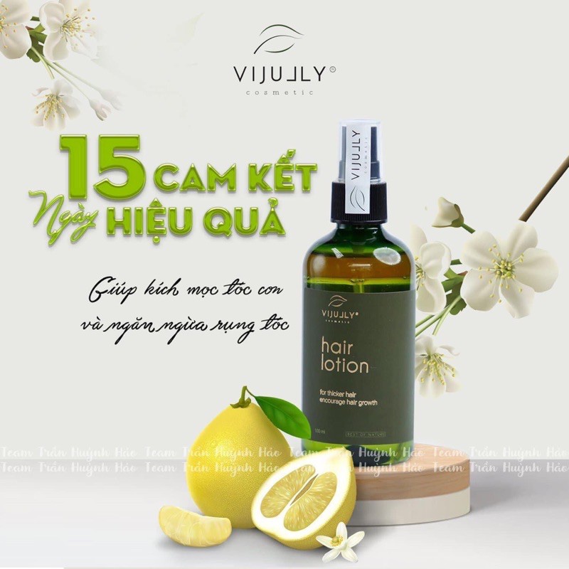 HAIR LOTION - Tinh Dầu Bưởi ViJully 🎁2 vòi + cột tóc + thiệp