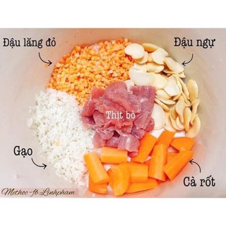 Đậu hạt hữu cơ nấu cháo ăn dặm cho bé lth15