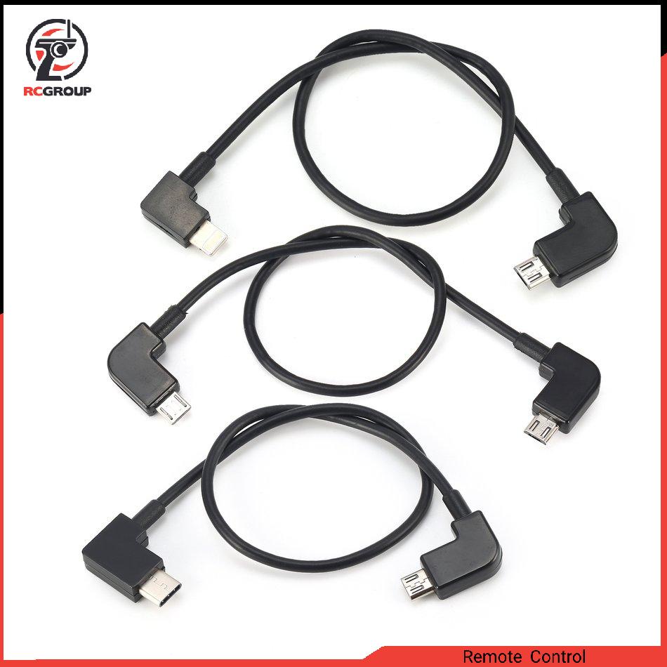 Micro USB to Lighting Type C Micro USB Data Cable For DJI Spark Mavic