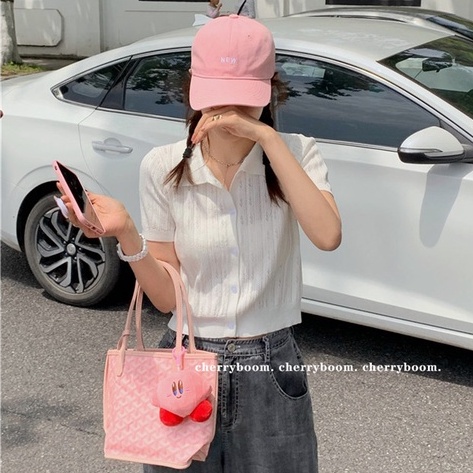 Áo Croptop Dệt Kim Màu Sắc Đơn Giản Phong Cách Hàn Quốc Cho Nữ | BigBuy360 - bigbuy360.vn