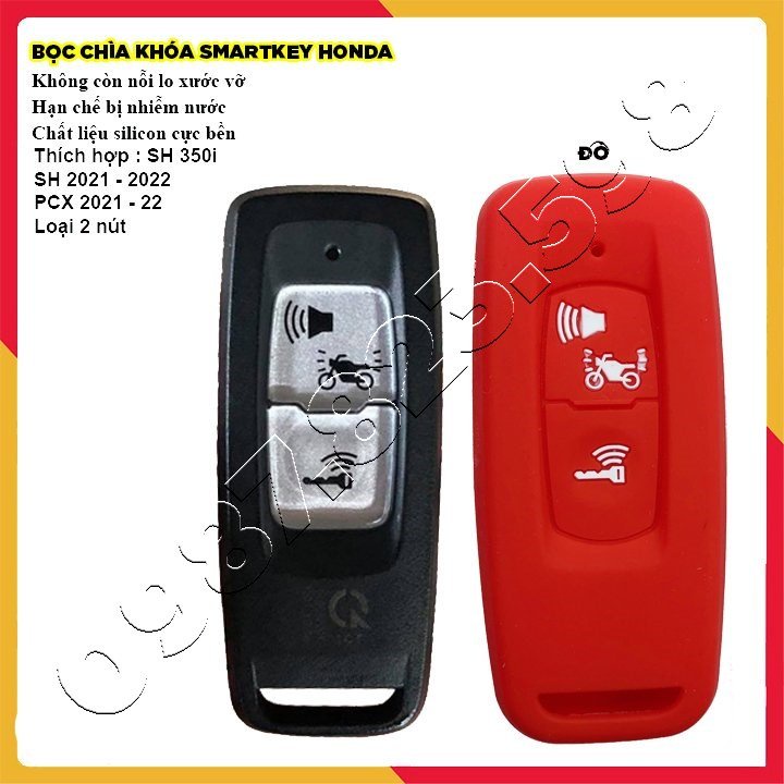 Bọc Chìa Khóa Smartkey SH Việt 2021 - 2022 125/150 ( Loại 2 Nút ) - Bọc Silicon Smartkey SH Việt