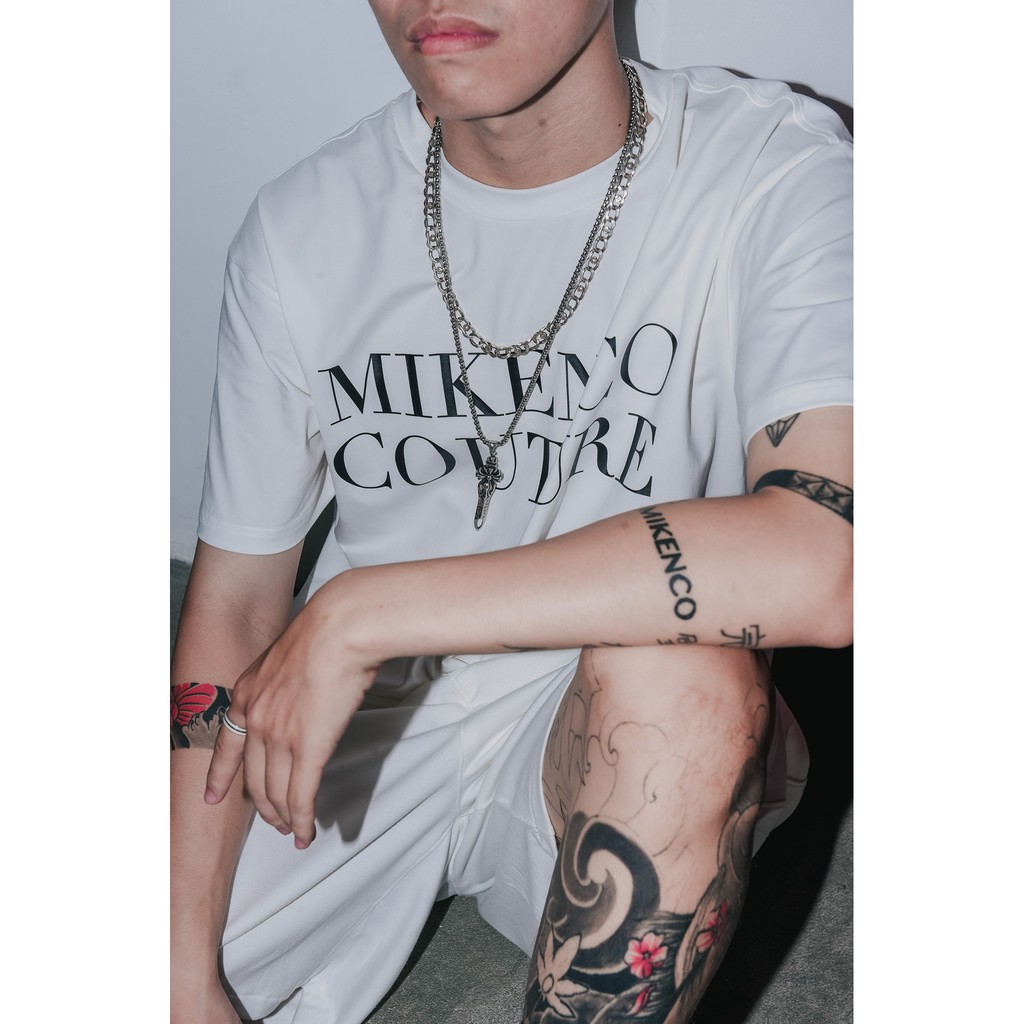 Áo phông ngắn tay unisex MIKENCO Couture White | BigBuy360 - bigbuy360.vn