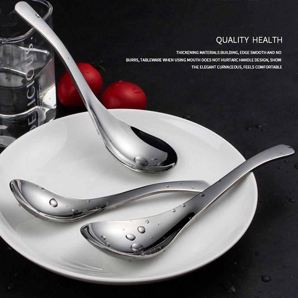 Muỗng Ăn Súp Bằng Thép Không Gỉ Cán Dài Tiện Dụng