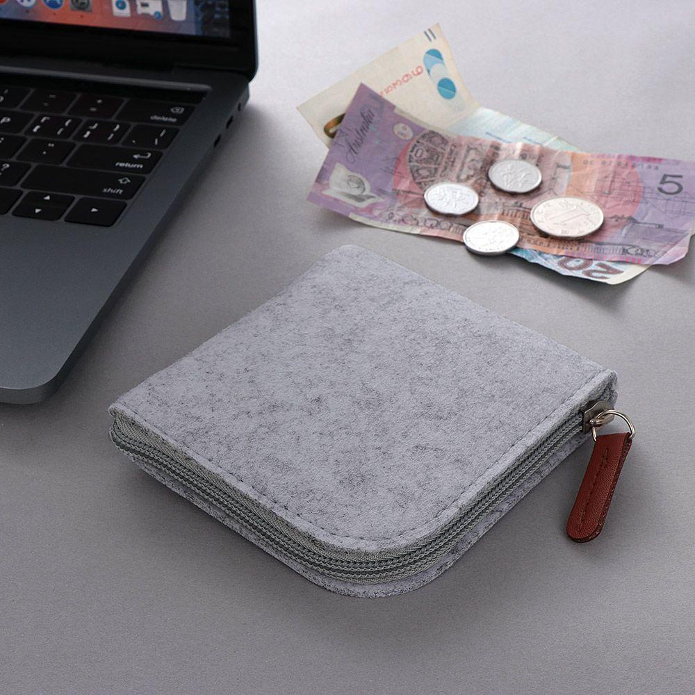 SOMEDAYZL Ví Đựng Tiền Xu Chất Lượng Cao Hình Vuông