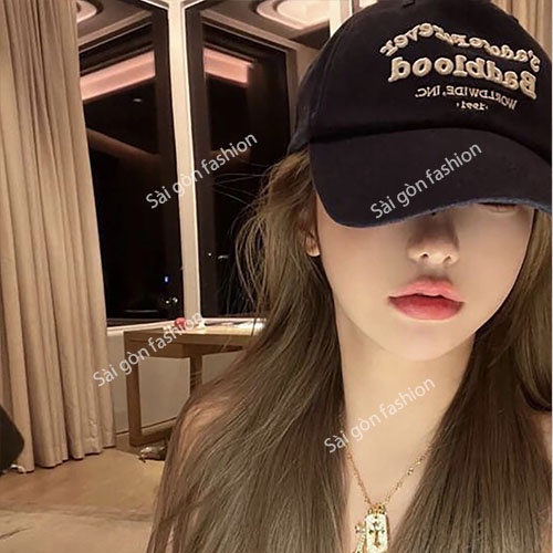 Mũ lưỡi trai thêu chữ Badblood | Nón kết thời trang Unisex Nam Nữ SG130
