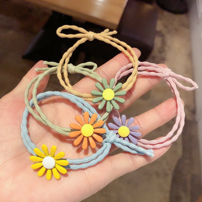 Dây Cột Tóc Thời Trang Hoa Cúc Xinh Xắn Cho Nữ